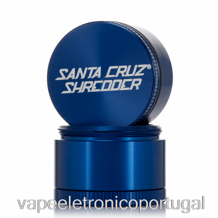 Vape Eletrônico Santa Cruz Triturador De 1,6 Polegadas Pequeno Moedor De 4 Peças Azul (40 Mm)